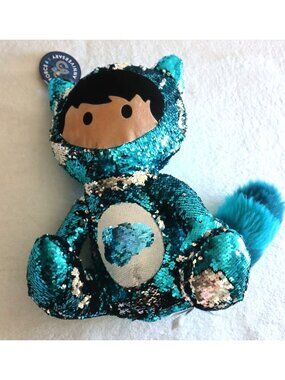 Salesforce 25th Anni Astro Flip Sequin Plush Dreamforce Trailblazer Teal